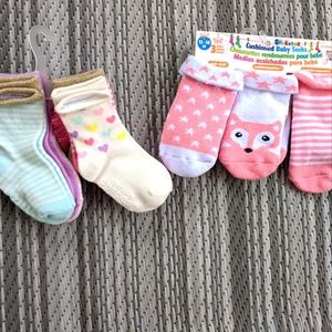 9 Pairs Baby Girls Socks